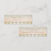 Elegant stilvoller Chic Proffsional Mini Visitenkarte (Vorne/Hinten)