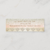 Elegant stilvoller Chic Proffsional Mini Visitenkarte (Rückseite)