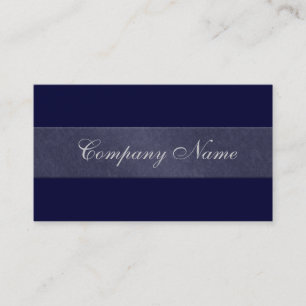 Elegant Stone Navy Blue Visitenkarte