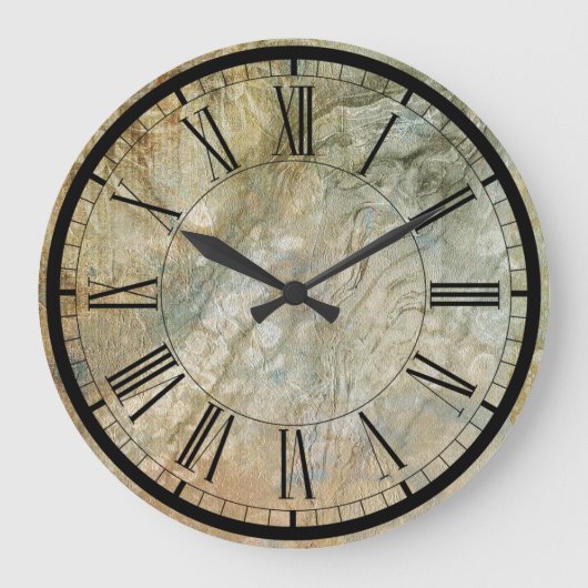 Elegant stone texture wall clock große wanduhr (Vorderseite)