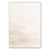 Elegant Stone Wedding Table Number Tischnummer (Rückseite)