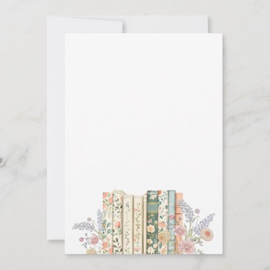 Elegant Storybook Baby Shower Einladung (Rückseite)