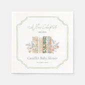 Elegant Storybook Baby Shower Serviette (Vorderseite)