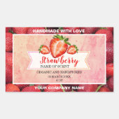 Elegant Strawberry Jam Classic Round Sticker (Vorderseite)