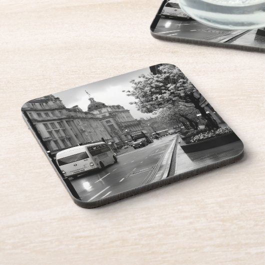 Elegant Street View Getränkeuntersetzer (Linke Seite)