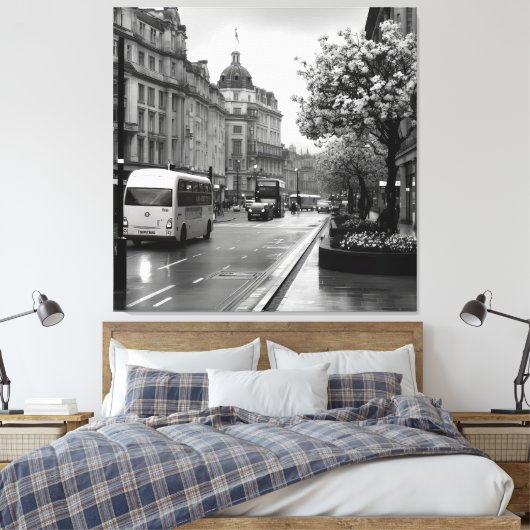 Elegant Street View Leinwanddruck (Insitu (Schlafzimmer))