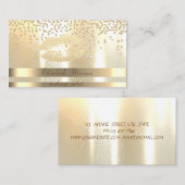 Elegant,Streifen,hell,Diamant-Glitterie-Lippe Visitenkarte (Vorne/Hinten)
