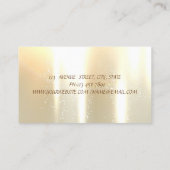 Elegant,Streifen,hell,Diamant-Glitterie-Lippe Visitenkarte (Rückseite)
