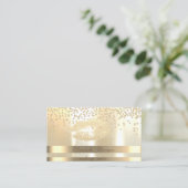 Elegant,Streifen,hell,Diamant-Glitterie-Lippe Visitenkarte (Stehend Vorderseite)