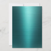 Elegant String Lights Green Metallic 75th Birthday Einladung (Rückseite)