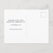 Elegant String Lights Navy Blue Save the Date STD Ankündigungspostkarte (Rückseite)