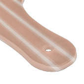 Elegant Stripe Script Typography Family Name Schneidebrett (Ecke)