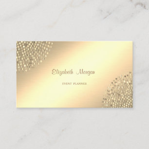 Elegant Stylisch Gold Einfach,Punkte Visitenkarte