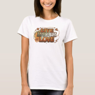 Elegant & Stylisch LIVE LACHEN LIEBEN 2D Wearable T-Shirt