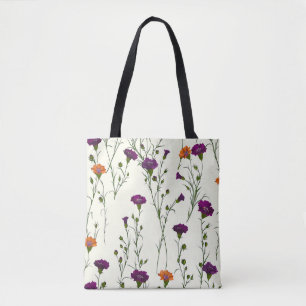 Elegant Stylisch Niedlich Lila Botanisch Blumenart Tasche
