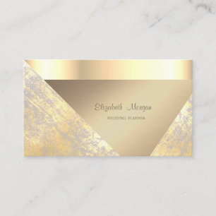 Elegant Stylisch Professionell Faux Gold Geometris Visitenkarte