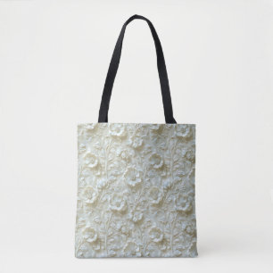 Elegant Stylisch Süße Weiße Botanische Florale  Tasche