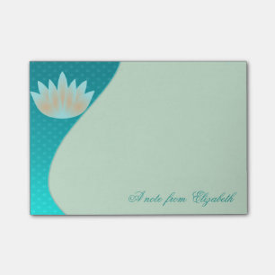 Elegant Stylisch Weiblich , Lotus   Blume Post-it Klebezettel