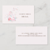 Elegant Stylish Ballerina Butterflies Visitenkarte (Vorne/Hinten)