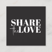 Elegant Stylish Black White Bold Salon Empfehlungskarte (Vorderseite)