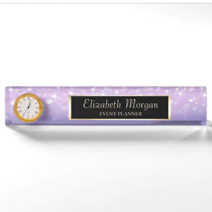 Elegant Stylish Bokeh Ombre Namensplakette