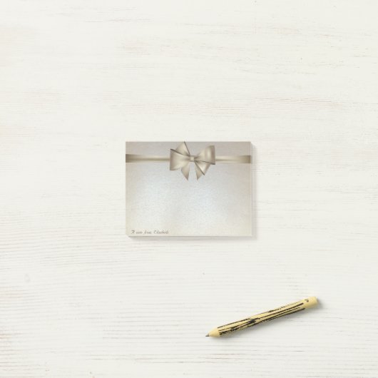Elegant Stylish, Bow Post-it Klebezettel (Auf Schreibtisch)