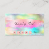 Elegant stylish , Brush Stroke Holographic Treuekarte (Vorderseite)