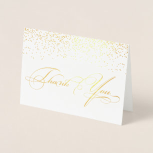 Elegant Stylish Calligraphy Script Vielen Dank Folienkarte