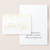 Elegant Stylish Calligraphy Script Vielen Dank Folienkarte (Anzeige)
