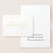 Elegant Stylish Calligraphy Script Vielen Dank Folienkarte (Anzeige)