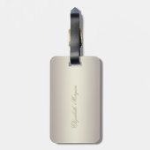 Elegant stylish Cat - Shiny Foil Confetty Diamond Gepäckanhänger (Rückseite vertikal)