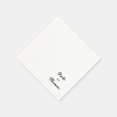 Elegant Stylish Chic Modern Simple Minimalist Serviette (Ecke)