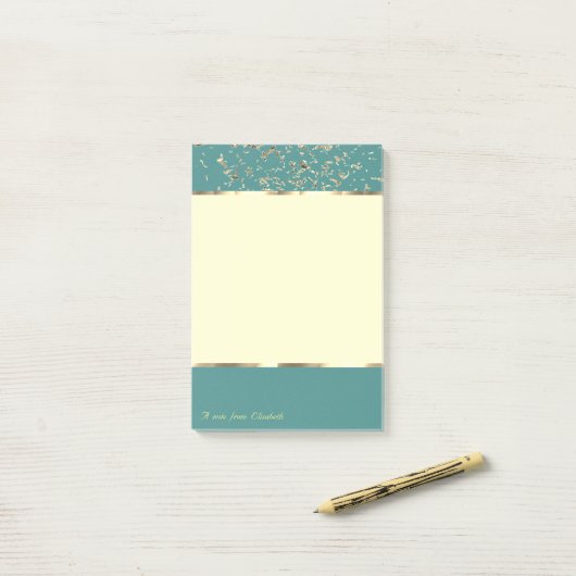 Elegant Stylish,Confetti Post-it Klebezettel (Auf Schreibtisch)