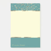 Elegant Stylish,Confetti Post-it Klebezettel (Vorderseite)