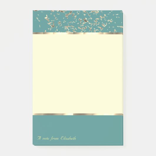 Elegant Stylish,Confetti Post-it Klebezettel (Vorderseite)