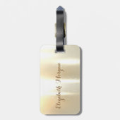 Elegant stylish ,Future Mrs.,Foil Brush Stroke Gepäckanhänger (Rückseite vertikal)
