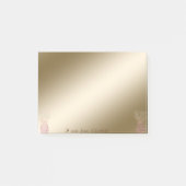 Elegant stylish, Girly, Ananas Post-it Klebezettel (Vorderseite)