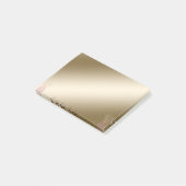 Elegant stylish, Girly, Ananas Post-it Klebezettel (angewinkelt)