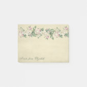 Elegant Stylish Girly , Blume Post-it Klebezettel (Vorderseite)