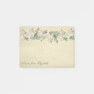 Elegant Stylish Girly , Blume Post-it Klebezettel