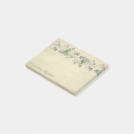 Elegant Stylish Girly , Blume Post-it Klebezettel (angewinkelt)