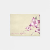 Elegant Stylish Girly , Blume Post-it Klebezettel (Vorderseite)