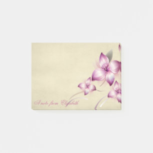 Elegant Stylish Girly , Blume Post-it Klebezettel