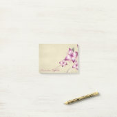 Elegant Stylish Girly , Blume Post-it Klebezettel (Auf Schreibtisch)