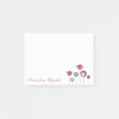 Elegant Stylish Girly , Blume Post-it Klebezettel (Vorderseite)