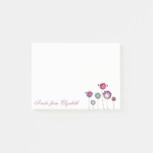 Elegant Stylish Girly , Blume Post-it Klebezettel