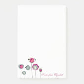 Elegant Stylish Girly , Blume Post-it Klebezettel (Vorderseite)