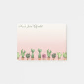 Elegant Stylish Girly Cactus Post-it Klebezettel (Vorderseite)