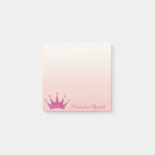 Elegant Stylish Girly ,Glittery Tiara Post-it Klebezettel (Vorderseite)