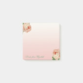 Elegant Stylish Girly , Rose Post-it Klebezettel (Vorderseite)
